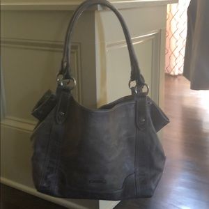 Frye Gray weathered Handbag